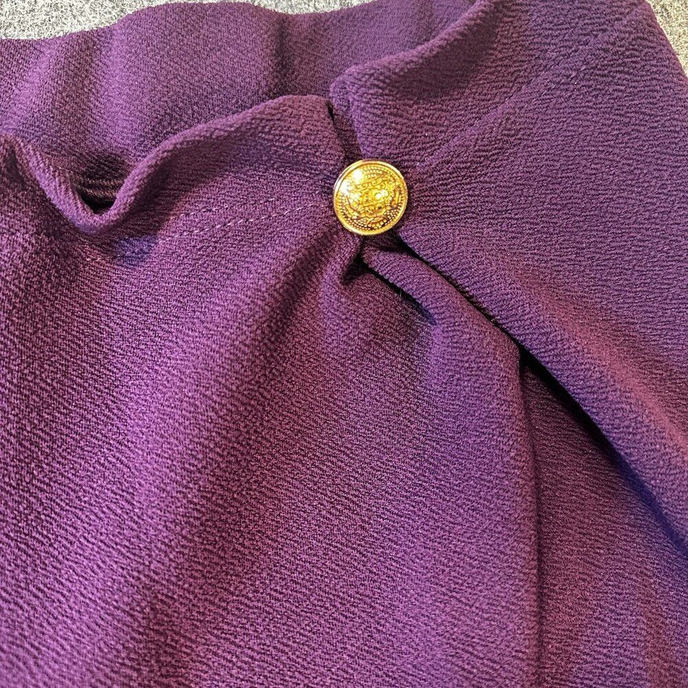 SHEIN Purple Work Career Business Pants WMNS 1X Elegant Professional Corporate - Picture 4 of 10